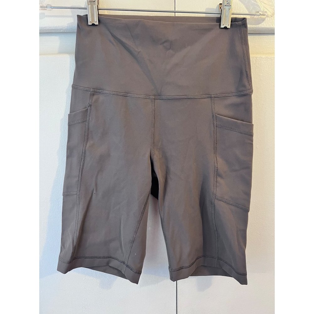 90 Degree by Reflex, Bike Shorts, Gray/Grey, Size Small, 9 inch inseam/length
